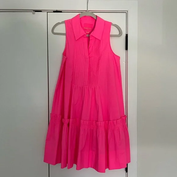 hot pink strappy dress Hot Pink Strappy Wrap Top Gathered Skirt Midi Dress 10 main image 1